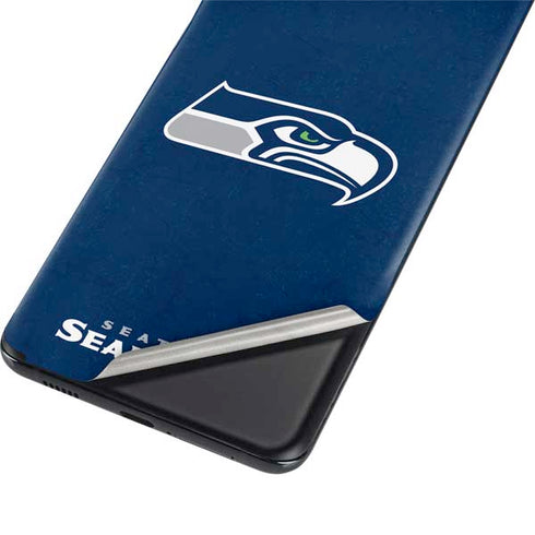 NFL Seattle Seahawks Distressed Galaxy S21 Plus 5G Skin